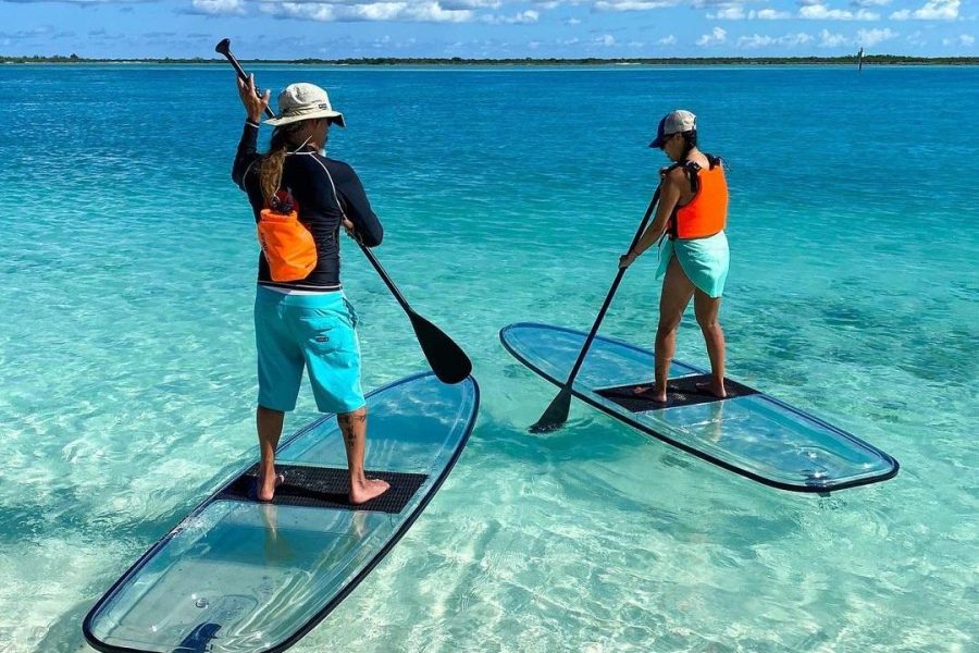 2 Person Transparent Stand Up Paddle Board Tour